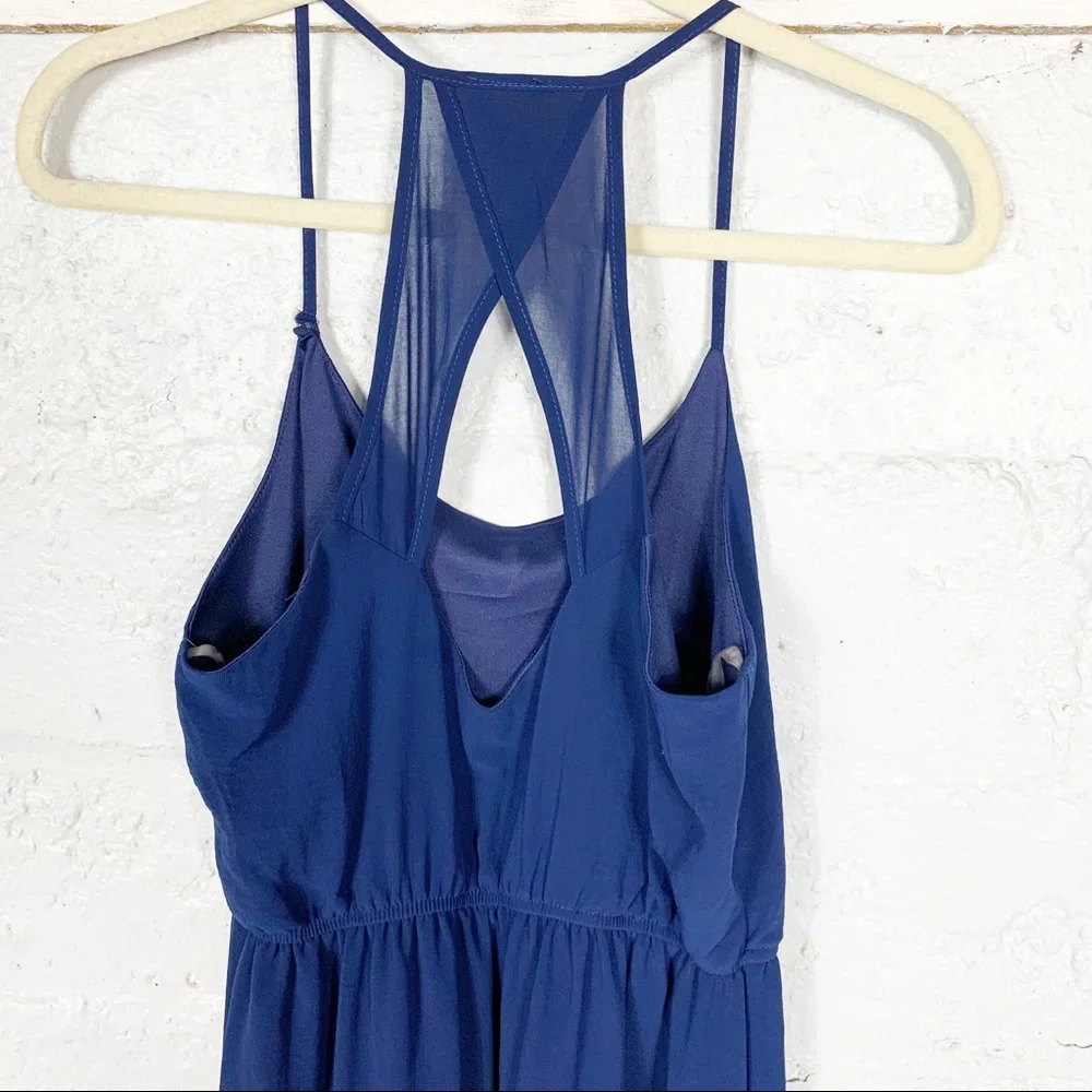 Anthropologie Midi Blue Dress - Picture 4 of 8